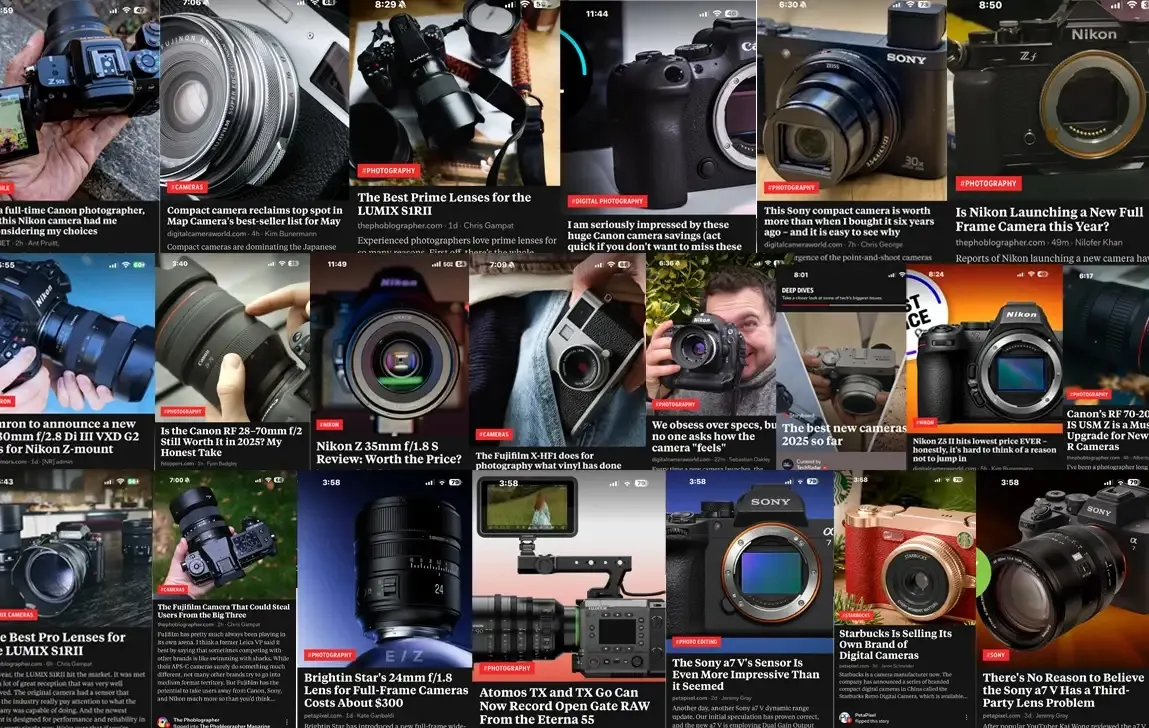 Collage of camera images